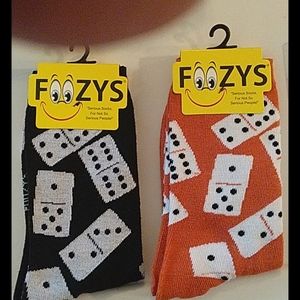 Foozys Socks 2 pair item # 102 Dice